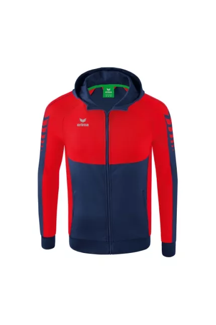 Veste d'entraînement à capuche unisexe Erima Six Wings