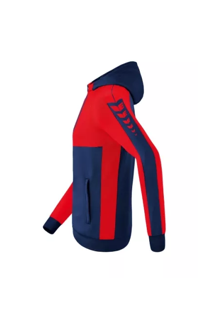 Veste d'entraînement à capuche unisexe Erima Six Wings