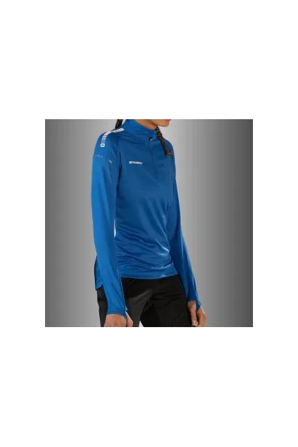 Veste de sport pour femme Stanno First Quarter Zip Top 100% polyester recyclé