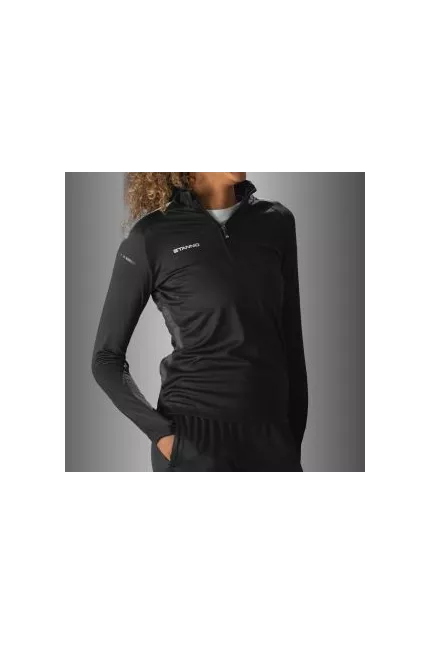 Veste de sport pour femme Stanno First Quarter Zip Top 100% polyester recyclé